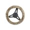 Natural Sheepskin Steering Wheel Cover Taupe 14-16 Inch Universal Fit